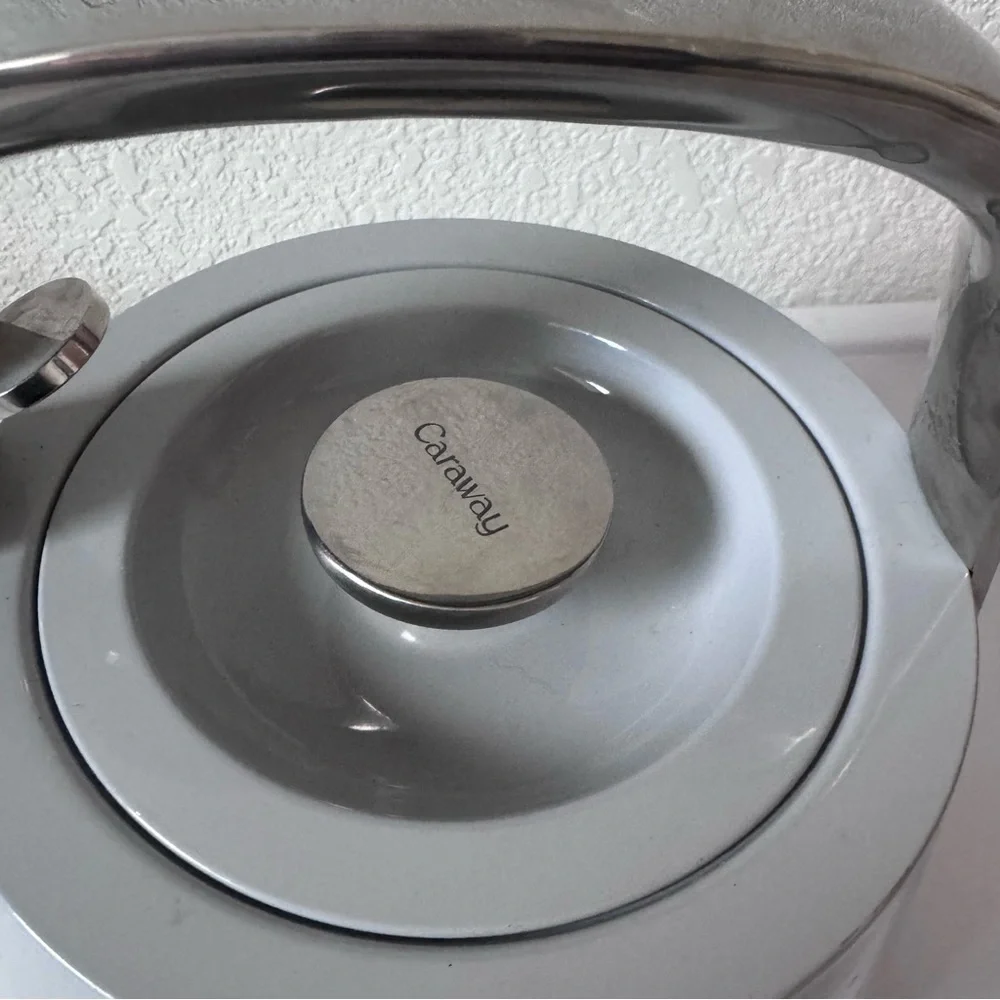 Caraway Whistling Tea Kettle Gray - Picture 3 of 6